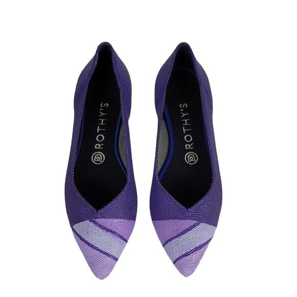 Rothy's Shoes - Rothy’s Customized Hand Painted Points Two Tone Purple Sz 8.5